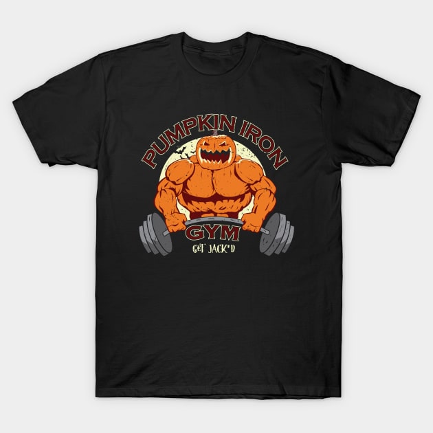 Pumpkin Iron Gym T-Shirt by Dansmash